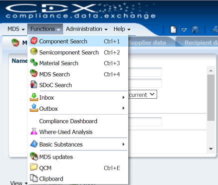CDX Compliance Data Exchange - SYMBOLS AND FUNCTIONS IN CDX
