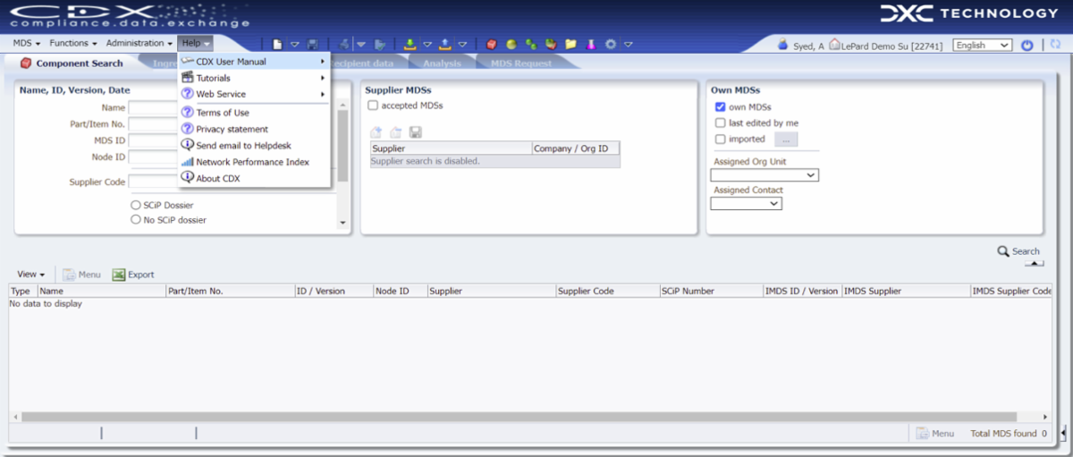 CDX Compliance Data Exchange - SYMBOLS AND FUNCTIONS IN CDX