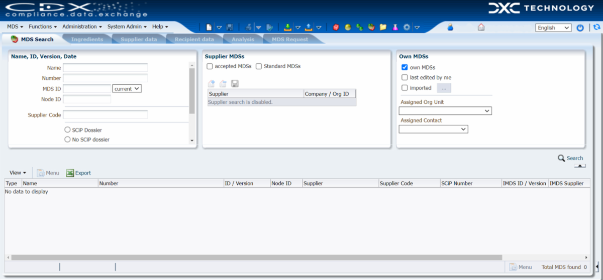 CDX Compliance Data Exchange - SYMBOLS AND FUNCTIONS IN CDX